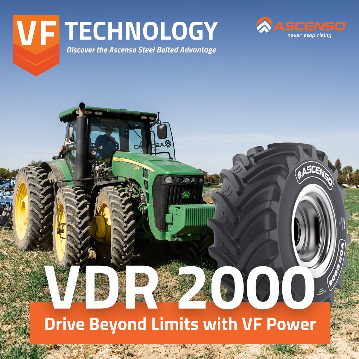 AscensoTiresNA's tweet image. 🌱 Planting Season is here! Keep moving with Ascenso's Radial VF Tire Technology and the VDR 2000—built for modern tractors and engineered to perform when it matters most.

hubs.la/Q04cTwNc0
#PlantingSeason #VFTechnology #AgTechnology #SoilHealth