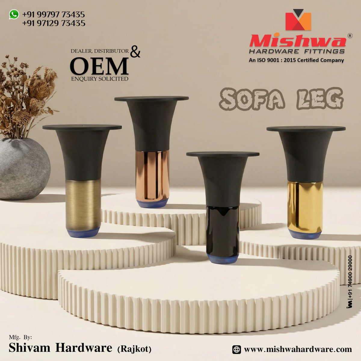 ibais_hardware's tweet image. SHIVAM HARDWARE (RAJKOT)

📞Mr. Shubham Pansuriya - 99797 73435
📞Mr. Rajesh Pansuriya - 97129 73435
📲ibais.biz/9979773435
.
#SofaLegs #FurnitureLegs #FurnitureHardware #InteriorDesign #SofaDesign #sofaFurniture #HomeDecor #ModernFurniture #HardwareSolution
.
@ibais_hardware