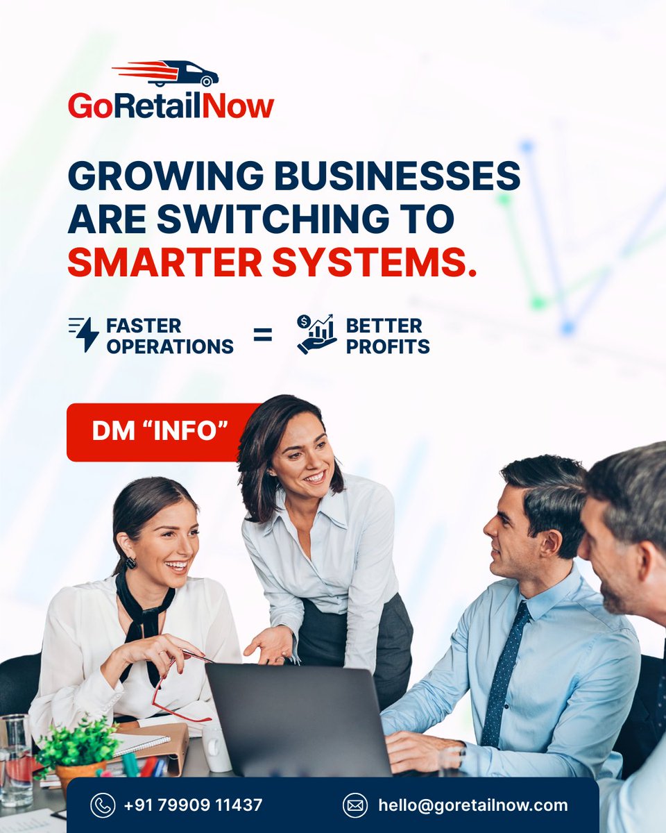 GoRetailNow's tweet image. Growing businesses are switching to smarter systems. Because faster operations is better profits.

DM “INFO”

#BusinessGrowth #AutomationSuccess #RetailAutomation #GoRetailNow