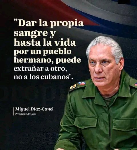 #CubaSolidaria
#CubaSoberana
#CubaEstáFirme
#YoSigoAMiPresidente
#PatriaOMuerte