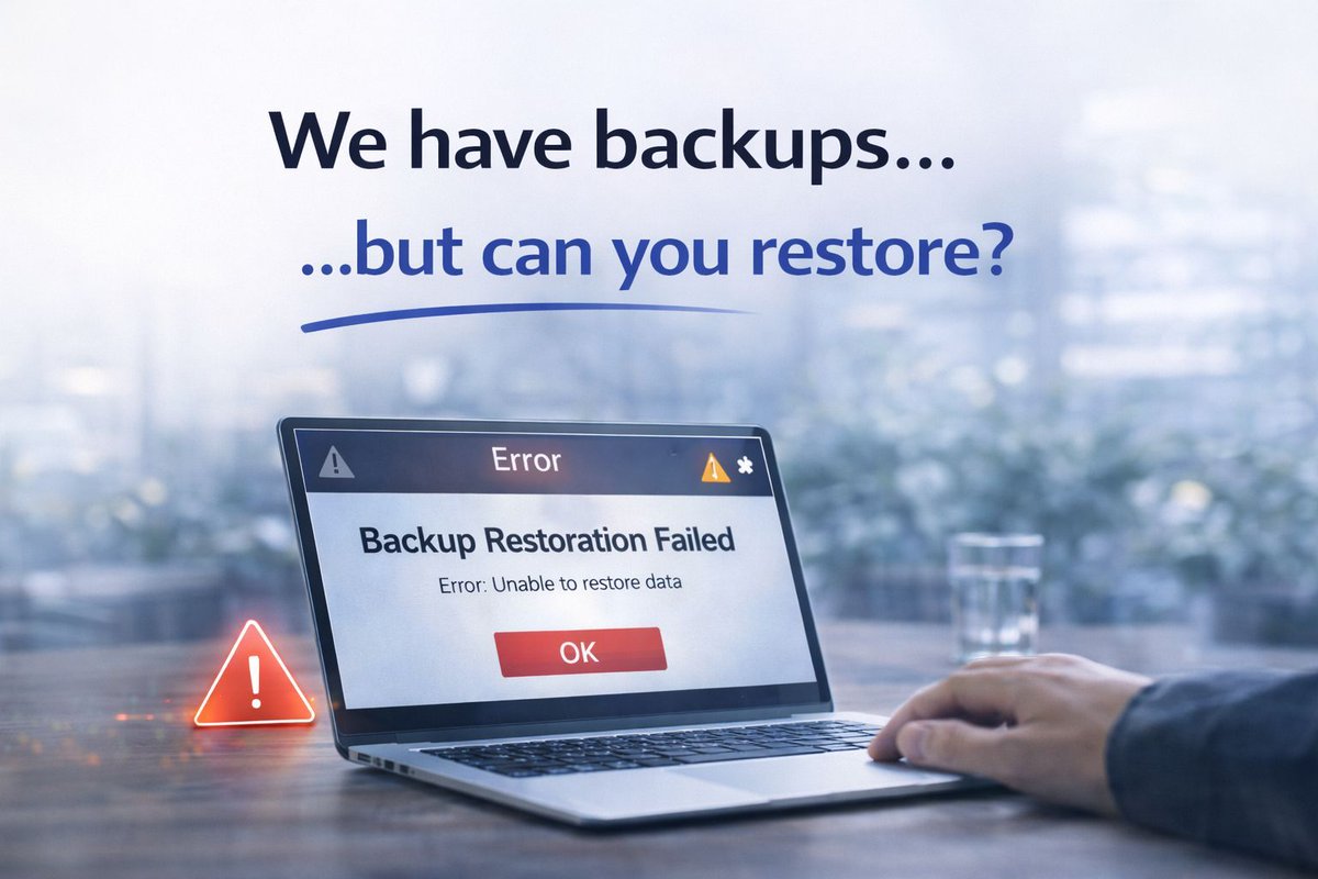 CloudTechSolve's tweet image. “We have backups…”

…but can you restore?

That’s the difference.

#Backup #BusinessContinuity