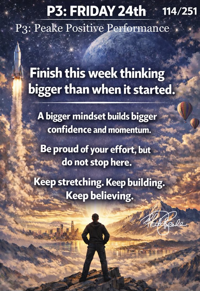 PHILIP_PEAKE_P3's tweet image. #philippeake #philpeake #p3 #peakepositiveperformance #peake_positive_performance #peakperformance #peakeperformance #peake_performance #leadership #motivation #consistency #positivity #focus #whereyourfocusgoesyourenergyflows #goals #financialfreedom #family