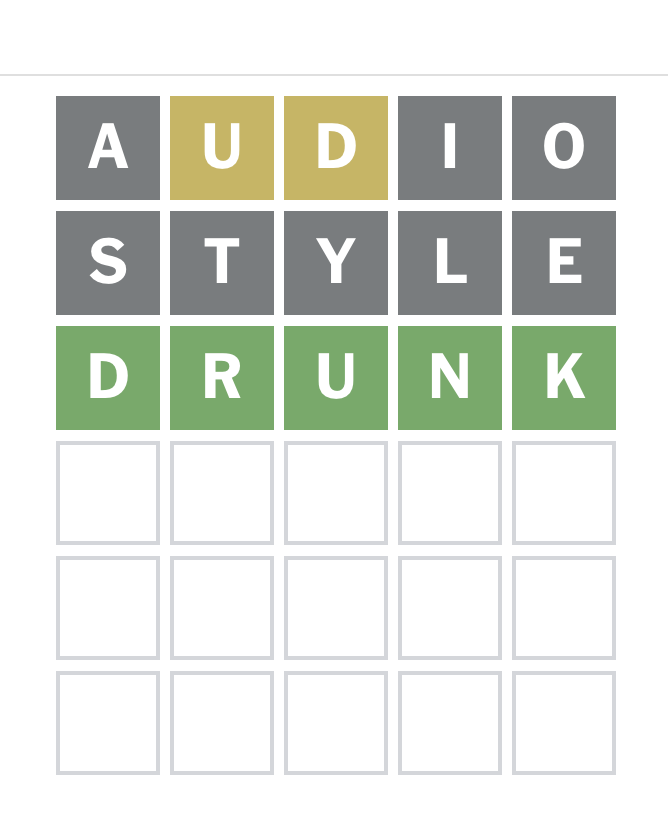 DunkmasterNico's tweet photo. If I should drink today God, please send me a sign

Todays wordle: https://t.co/ZA1f8tanS1