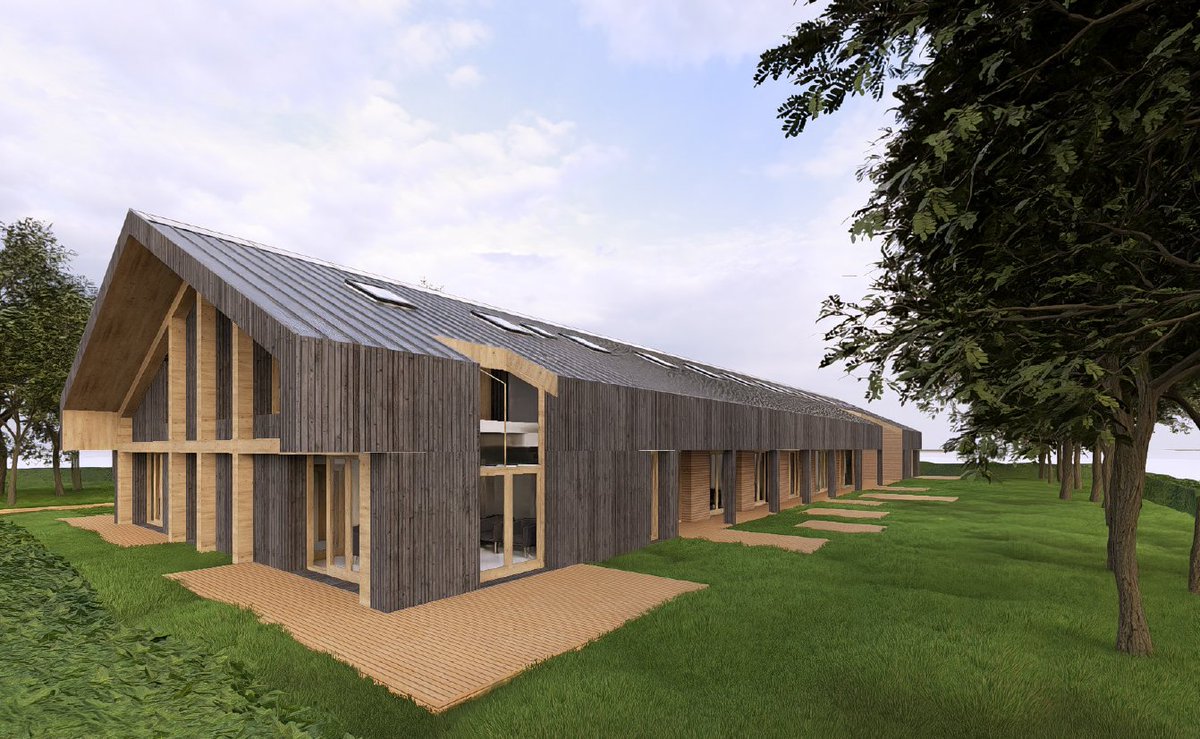 Impressies van collectief woningbouwproject in de provincie Gelderland waarvoor wij in opdracht van de aannemer een raming hebben opgesteld. Ontwerp en afb. ZEEP Architecten. #CPO #nieuwbouw #houtbouw #biobased #woningbouw #gelderland