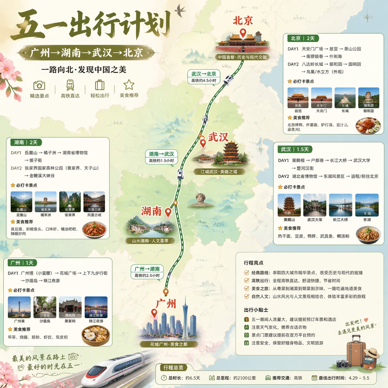 中国五一铁路旅行信息图 - Image 1