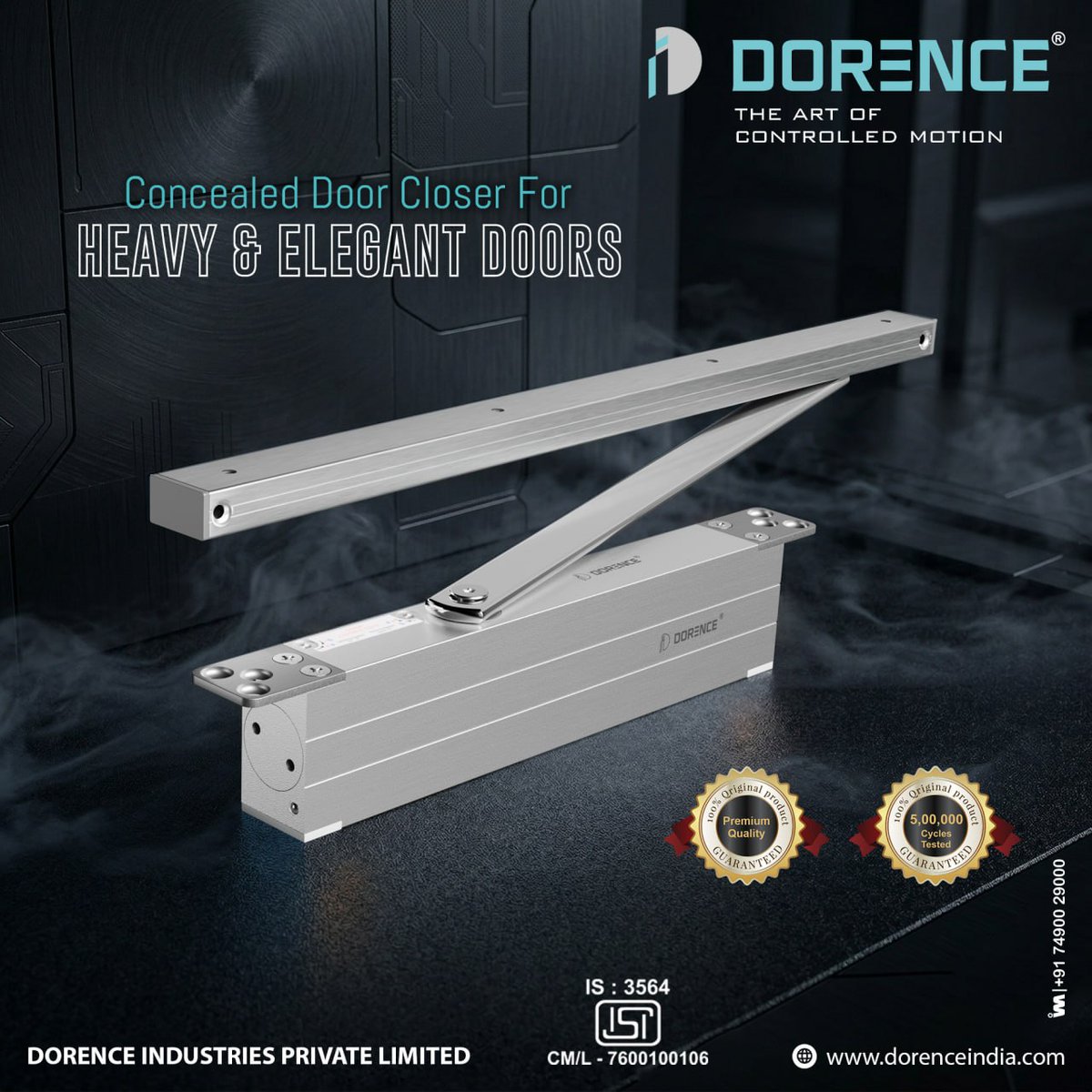 ibais_hardware's tweet image. DORENCE INDUSTRIES PVT LTD - RAJKOT

📞Mr. Prince Kotadiya - +91 99788 82060
ibais.biz/9978882060
.
#ConcealedDoorCloser #DoorHardware #ArchitecturalHardware #DoorCloser #InteriorDesign #HomeImprovement #DoorSolutions #HardwareDesign
.
@ibais_hardware