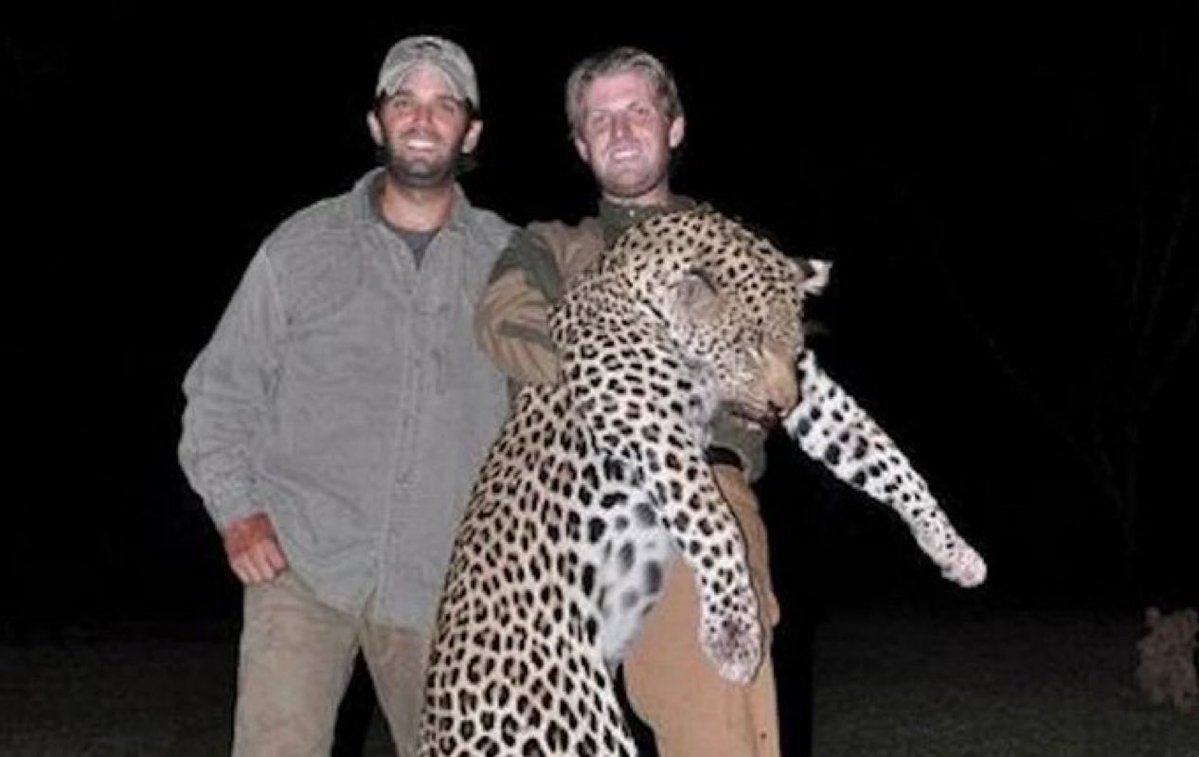 ⛔️Let’s not forget that the Trump brothers are animal killers 😡😡