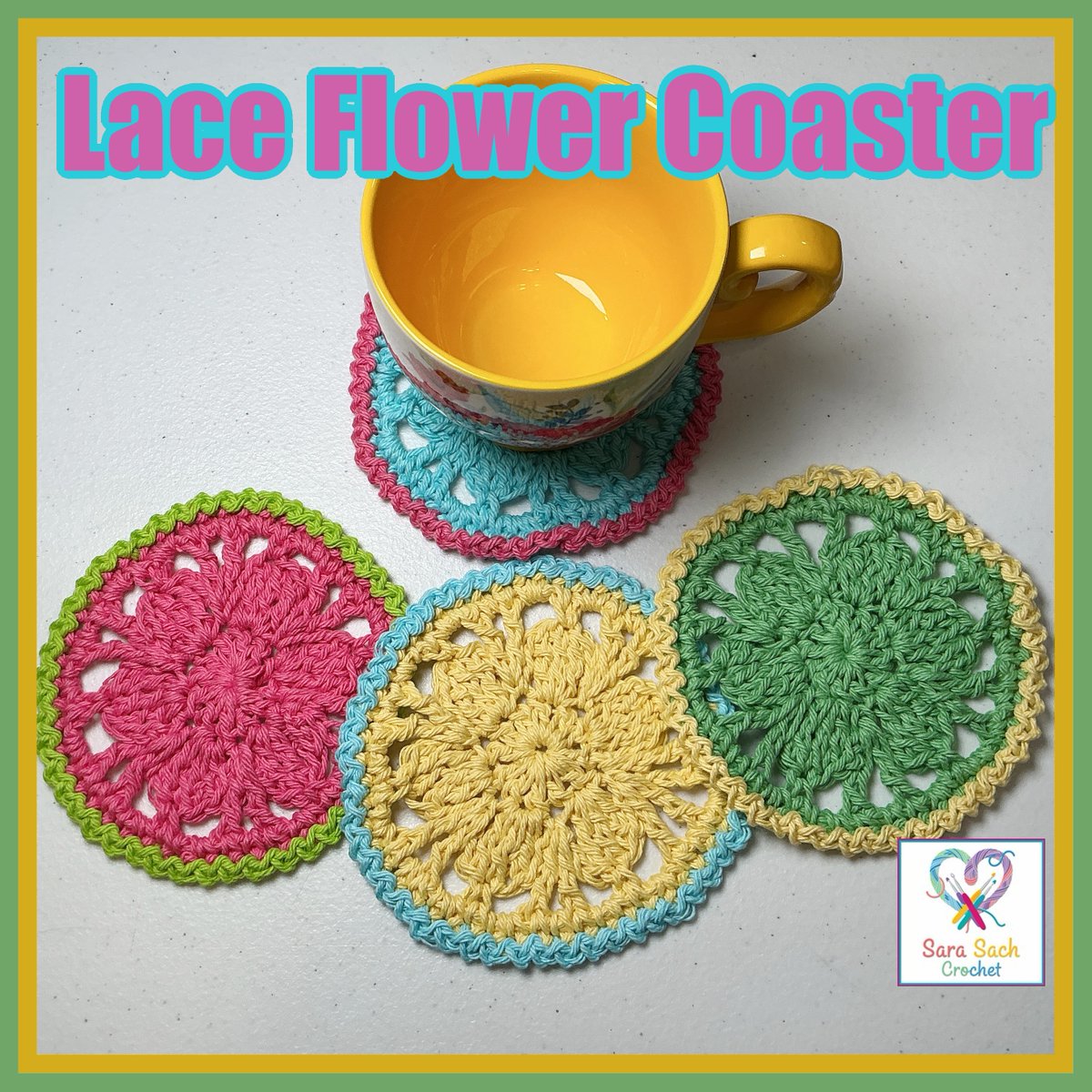 SaraSachCrochet's tweet image. Learn To Crochet The Lace Flower Coaster Crochet Pattern And Video - #sarasachcrochet #crochetvideo #crochetpattern #crochetcoaster #springcoaster #crochetflowercoaster - …shpoochdesignsdogclothes.blogspot.com/2026/04/lace-f…