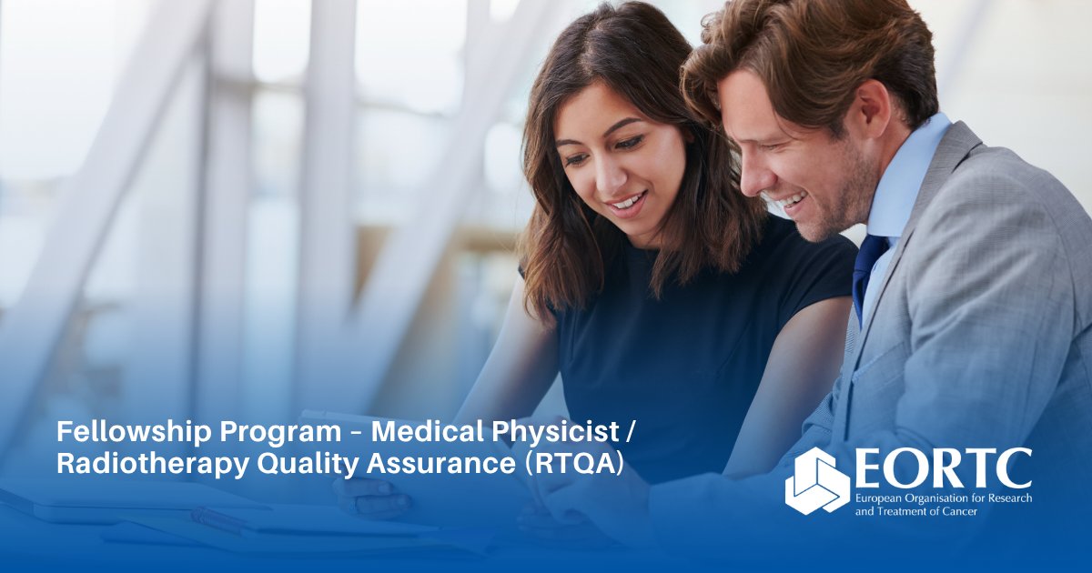 EORTC's tweet image. 📢 Interested in RTQA, trial methodology, and innovation in radiotherapy?

EORTC is recruiting an early‑career medical physicist for the EORTC/Andrée Dutreix Fellowship Programme, based in Brussels.

🗓️ Deadline: 31 May 2026
🔗 More info: eortc.org/job/fellowship…

#Fellowship