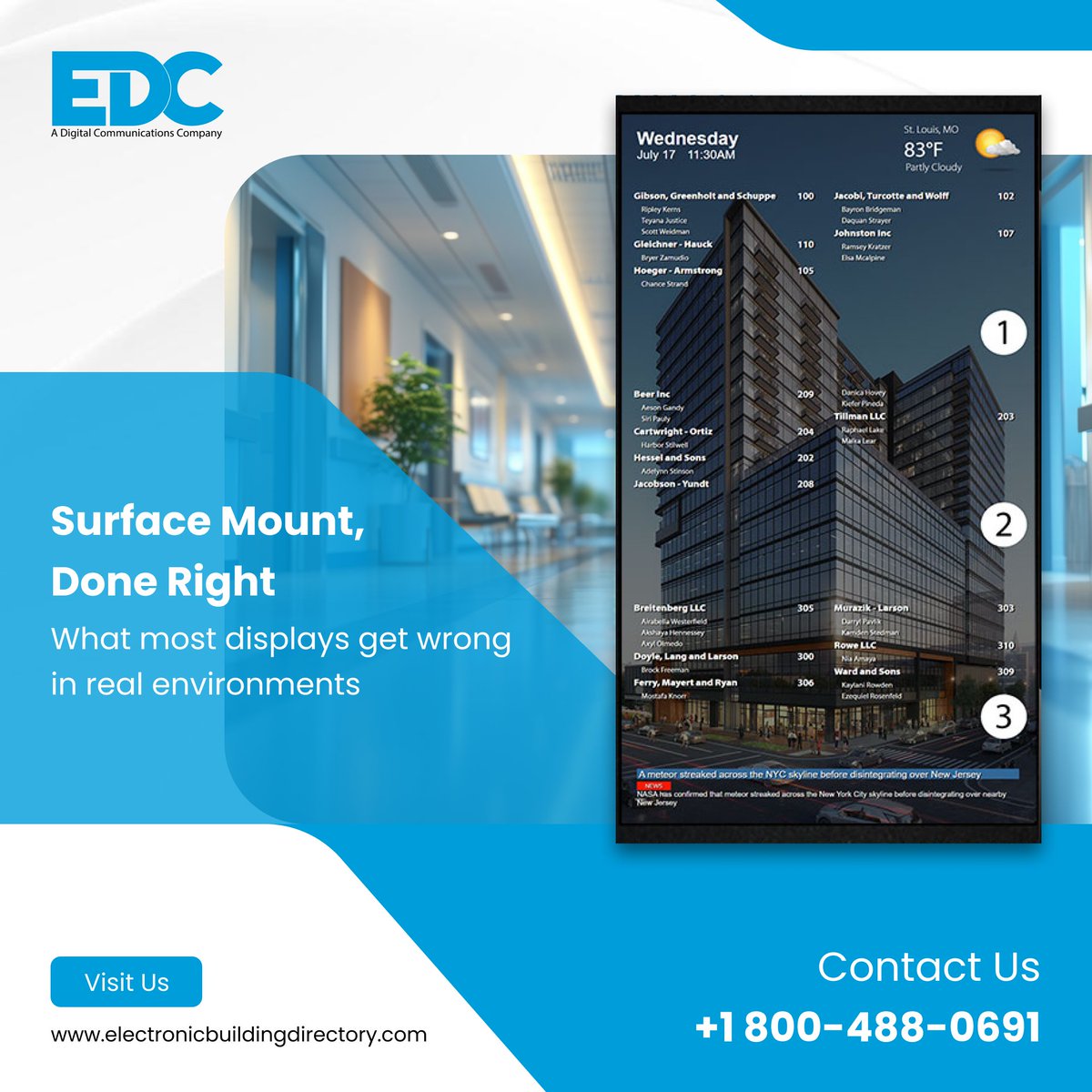marketingedc35's tweet image. Surface mounts aren’t the problem bad design is.
NANO delivers clean, low-profile installs with easy front access and real performance. 
No clutter.
No complications. 
20% OFF for a limited time.

👉 Explore NANO Solutions

#DigitalSignage #SmartBuildings #Wayfinding #PropTech