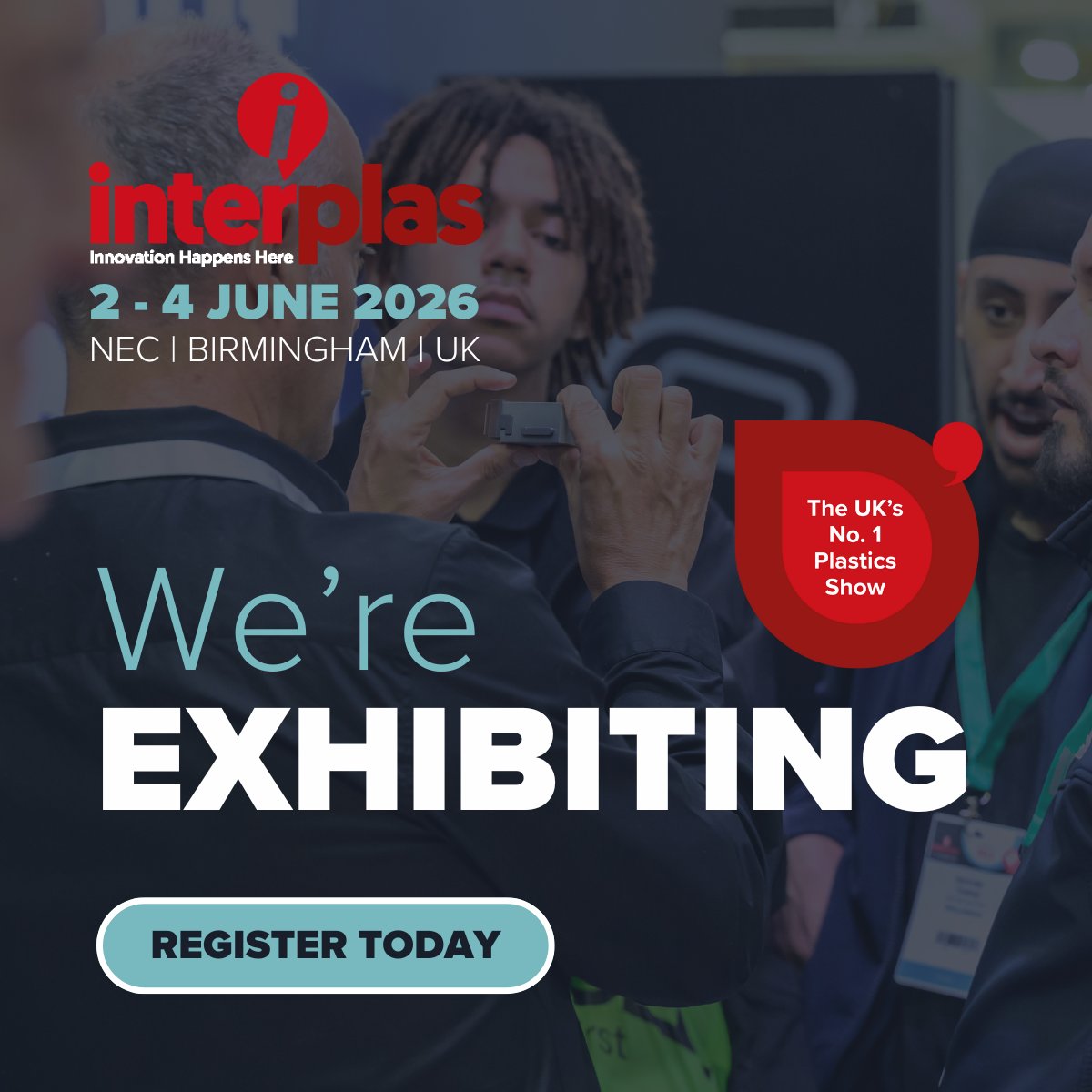 MarketingR50's tweet image. We’re Exhibiting at Interplas UK 2026!

The R50 team will be heading to Interplas UK 2026 at the NEC Birmingham from 2nd – 4th June, and we’d love to see you there!

📅 2nd – 4th June 2026
📍 NEC Birmingham

Get your ticket -
🌐 interplasuk.com/index/referal/…

#Interplas #UKmfg
