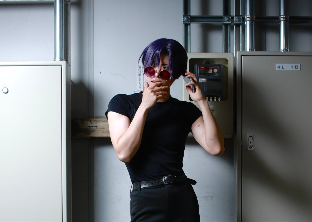 v__a06's tweet photo. cosplay / 桃源暗鬼 朽森 紫苑

──────────── 

               On a call

──────────── 

📸→王九龍様 https://t.co/BJsxvkLRmL