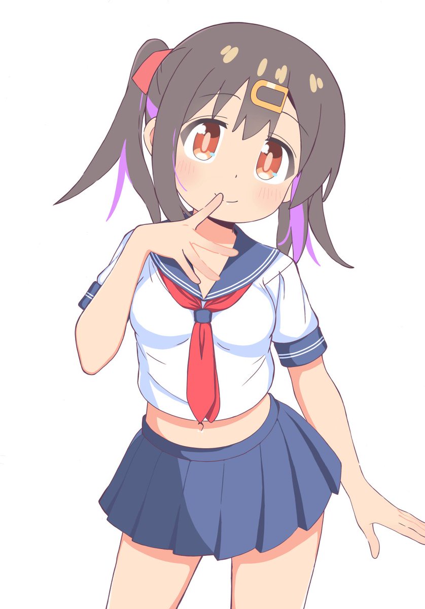 みはりちゃんセーラー服なのを書いてみた。
 #おにまい #おにまいお絵描き