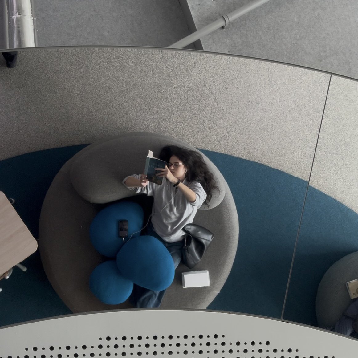 took some pretty awesome pictures with the mirror on the ceiling of this library