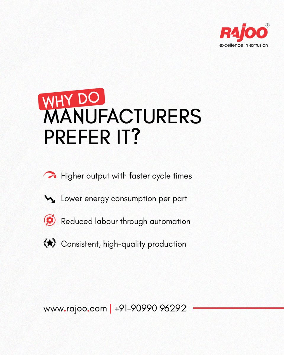 Rajoo_Engineers's tweet image. Dispocon MS by #RajooEngineers Ltd. is a fully automatic multi-station thermoforming machine designed for high-speed production of disposable containers, cups, trays, and food packaging products.

#ThermoformingMachine #DisposablePackaging #FoodPackaging #PlasticProcessing