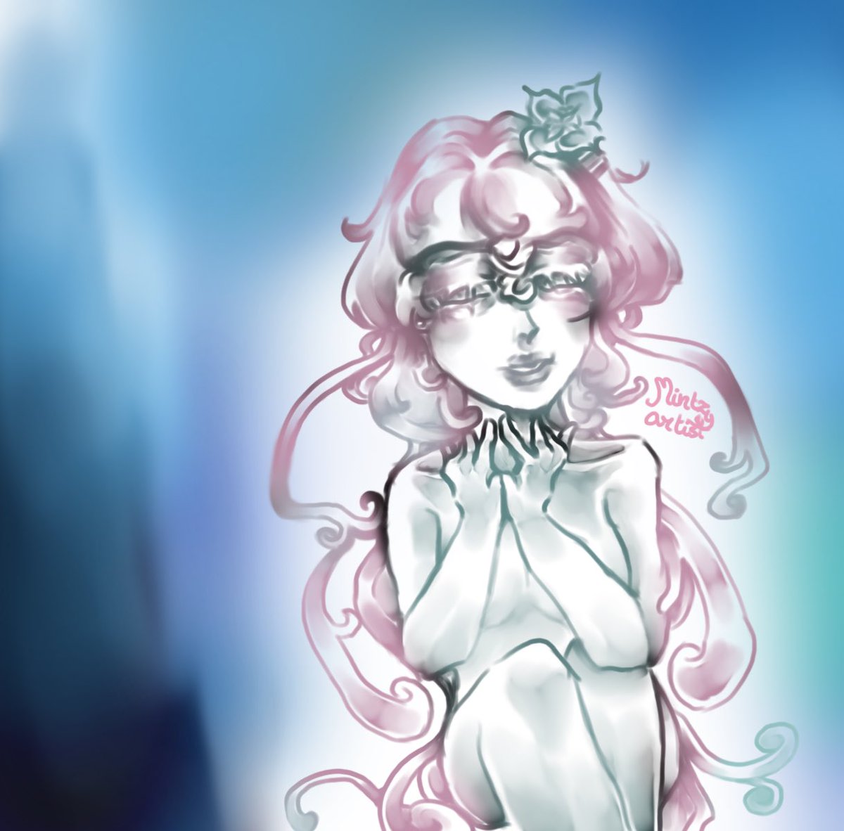 mintzyartist's tweet photo. #evernight &amp; #march7th 

I made her more jellyfish-like.

#honkaistarrrail #fanart #hoyoverse #art #hsr #foryou #artist https://t.co/PS2Cw6CEXG