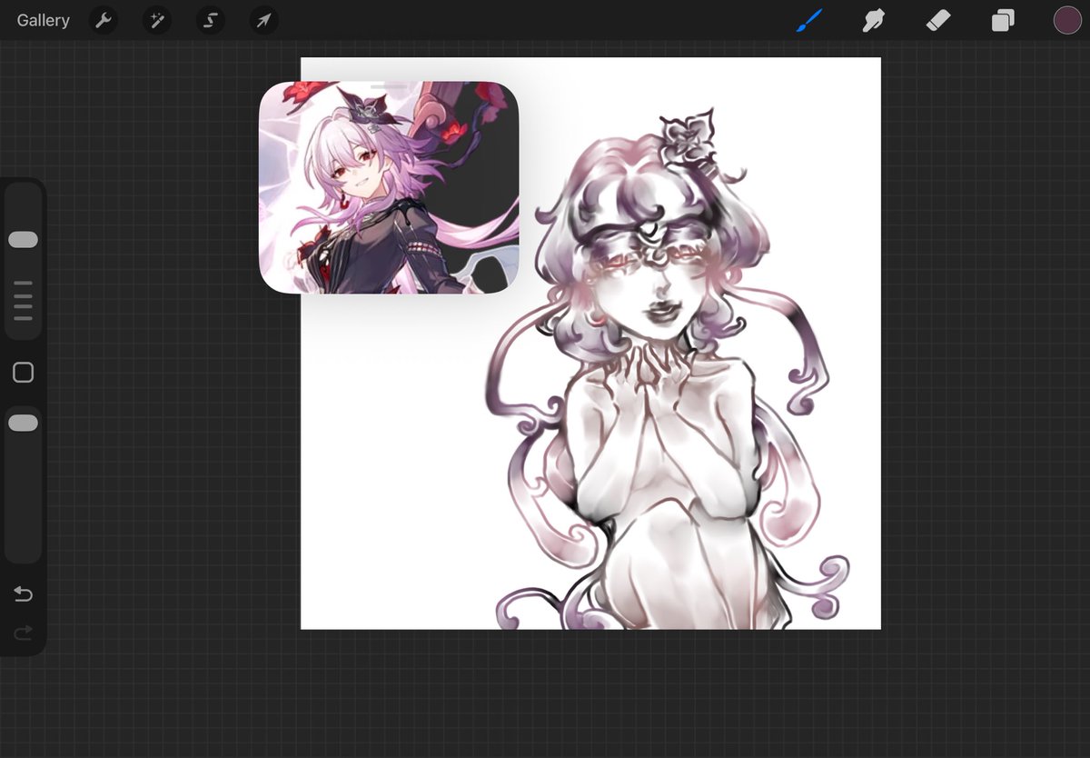 mintzyartist's tweet photo. #evernight &amp; #march7th 

I made her more jellyfish-like.

#honkaistarrrail #fanart #hoyoverse #art #hsr #foryou #artist https://t.co/PS2Cw6CEXG