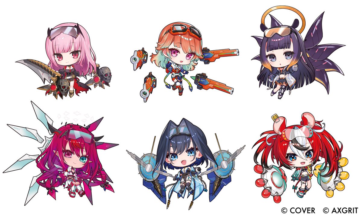 AXGRIT 第5弾企画『#ホロライブEnglish -Myth-＆-Promise-』のミニキャライラストを担当させて頂きました！
4月25日（土）より、SHIBUYA TSUTAYA #IP書店 にてPOP UP SHOPが開催されます！
よろしくお願いいたします！ 
#AXGRIT #holoMyth #holoPromise