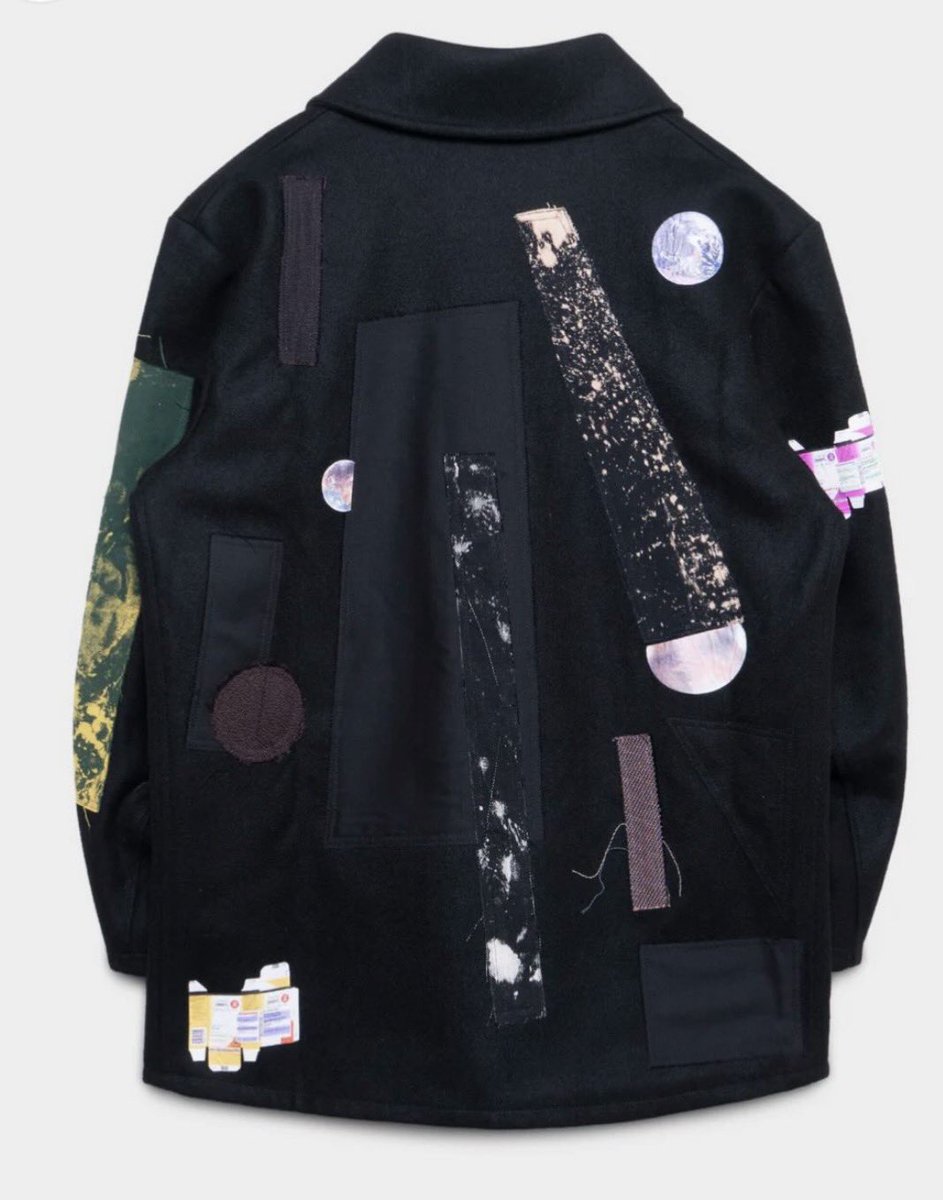 RAF SIMONS
Redux Large Sterling Caban With Patches