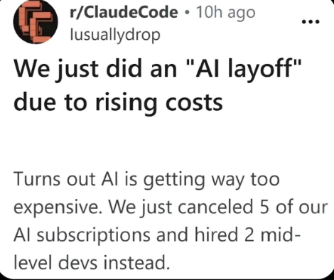 mergedheartstee's tweet image. We Just Did An AI Layoff
#meme #dev