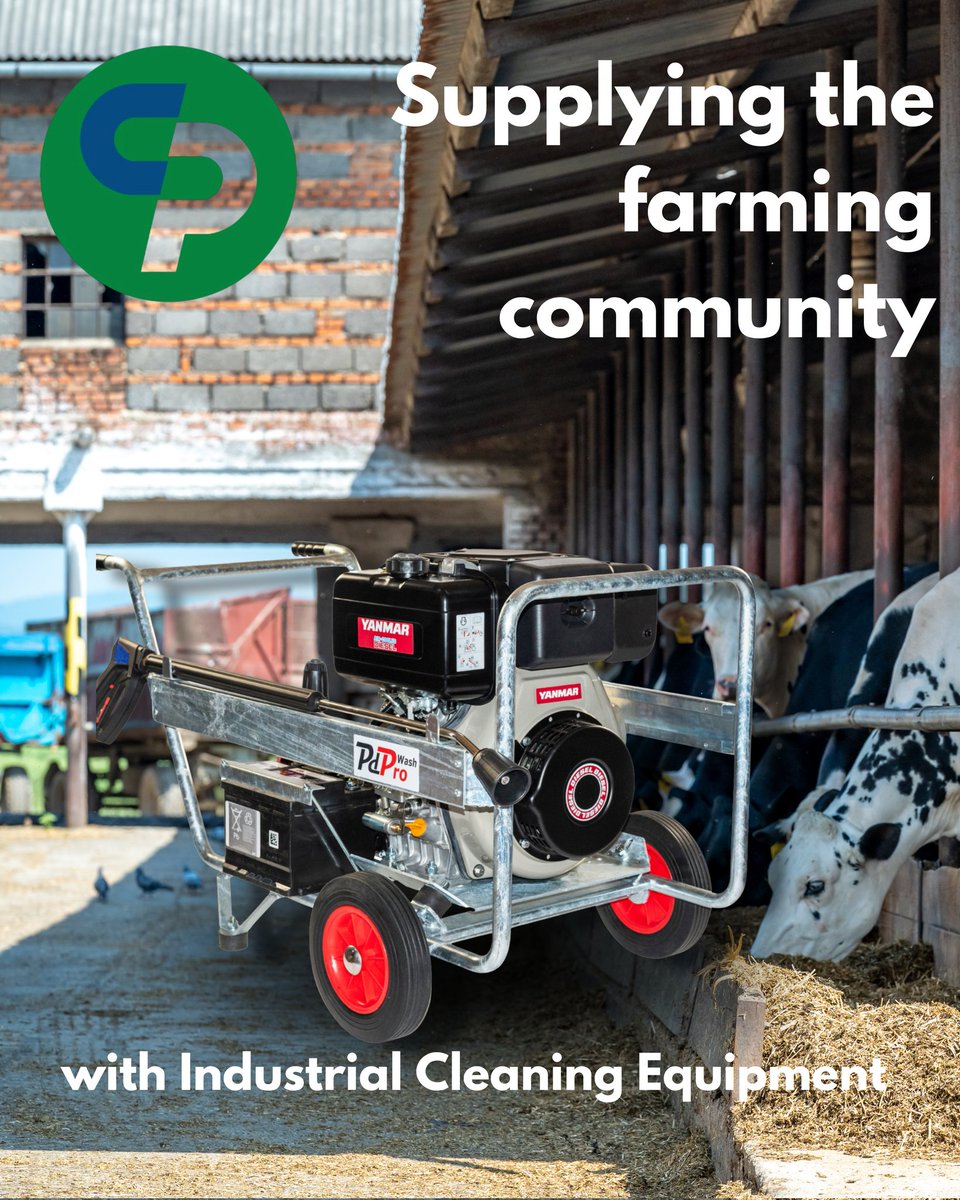 CP_Industrial's tweet image. The #farmingcommunity proudly supplied by cpindustrialcleaningequipment.co.uk 

Email craig@cpindustrialcleaningequipment.co.uk for Business support, 30 years of knowledge and quality equipment from Max Flow and PD Pro.

#farminglife #cleaningproducts #industrialcleaning #springclean