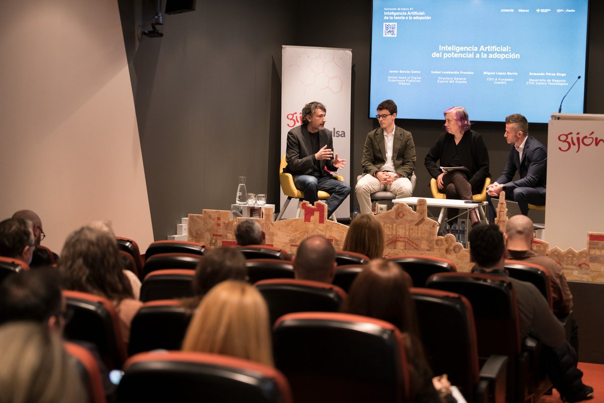 Hiberus's tweet image. 🚀 hiberus en “Horizontes de Futuro”: IA, del potencial a la adopción real en @conectindustria.
Hablamos sobre lo está ocurriendo ya en las organizaciones: menos teoría y más ejecución.
Te contamos más de la jornada en esta noticia: conectaindustria.es/articulo/innov…
#WeAreDifferent