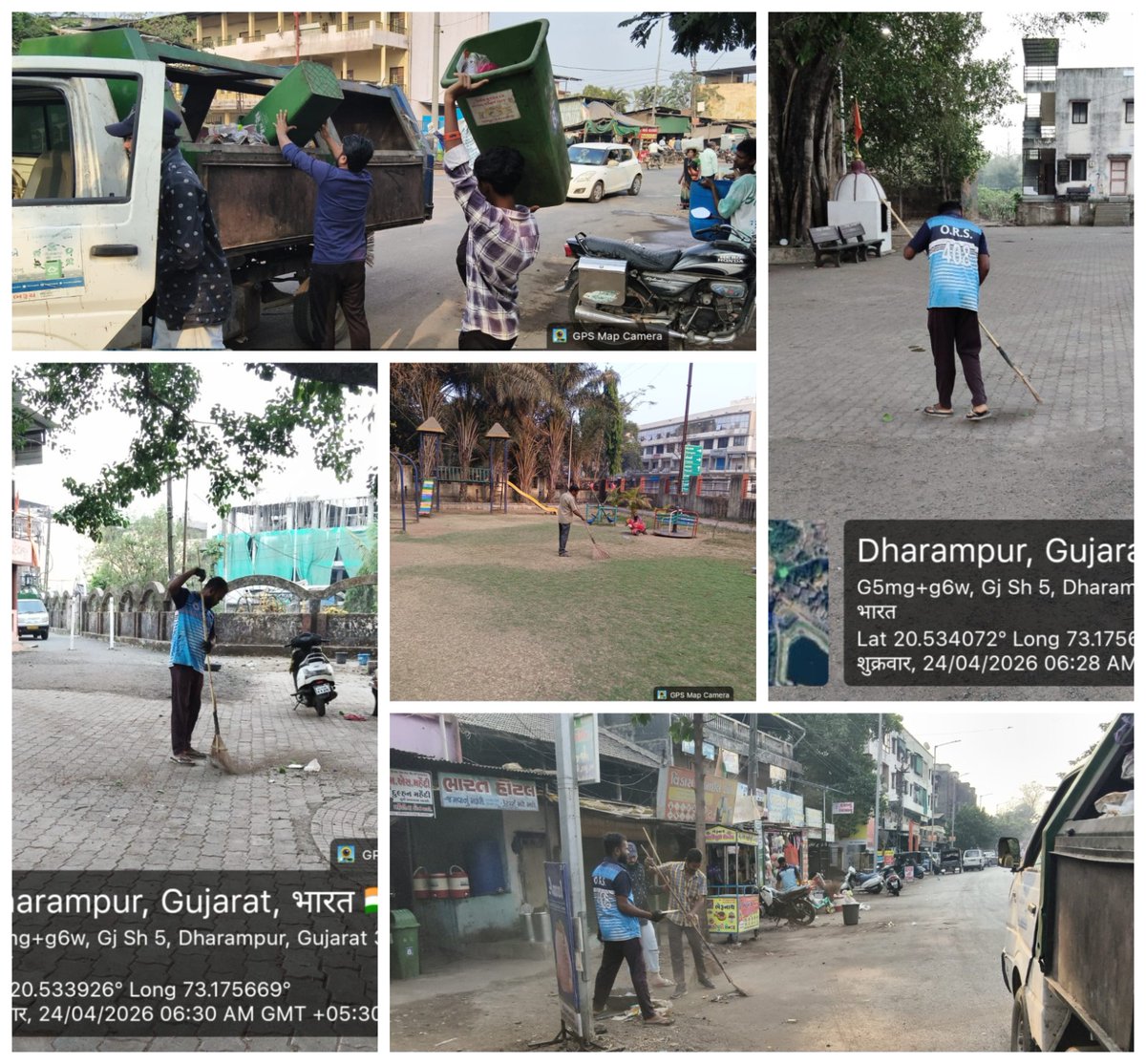 "થીમેટીક સફાઈ પ્રવૃતિ” અંતર્ગત તા.24/04/2026 ના રોજ ધરમપુર નગરપાલિકા દ્વારા રહેણાંક &amp; વાણિજ્ય વિસ્તાર, જાહેર શૌચાલય, મુખ્ય માર્ગો, શાકભાજી માર્કેટ, બાગ-બગીચા તેમજ GVPની સાફ-સફાઇ કરવામાં આવી.

#SwachhtaAbhiyan #SHS2025 #Swachhotsav #SwabhavSwachhata #SanskaarSwachhata