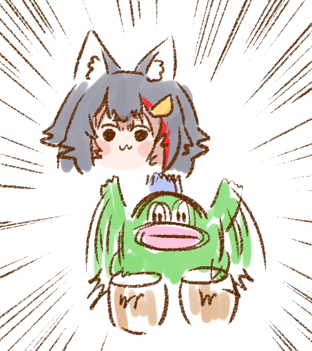 大神ミオ 「#ホロライブゲーマーズ」|ねこやまのイラスト