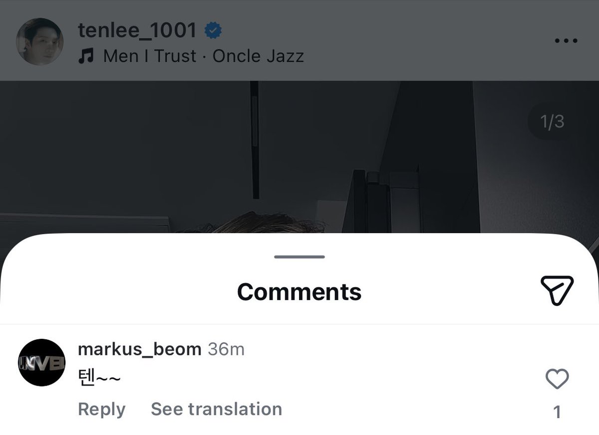 Joe Beomjin, the mv director of Next Level, Love 119, and Beatbox, just followed and commented TEN on IG! Yeah he’s been cryptic these few days 🙂‍↔️