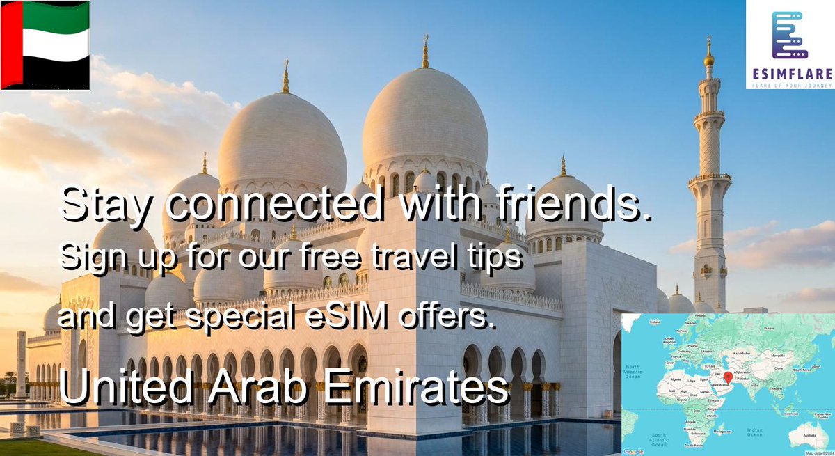 esimflare's tweet image. Get the best eSIM card and FREE travel guide for United Arab Emirates here esimflare.com/blogs/travel/t… #esim #travel #reisen #united-arab-emirates #United Arab Emiratestravel