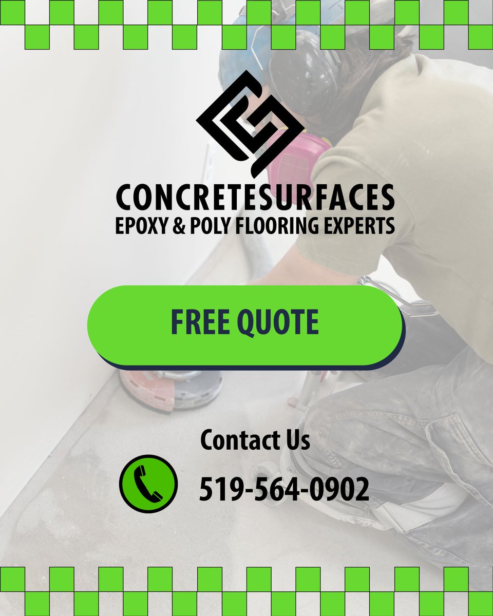surfaces_inc's tweet image. Thinking about upgrading your concrete floors? 🤔 Now's the perfect time! Get a NO-OBLIGATION, #FreeQuote from Canadian Concrete Surfaces. Let's discuss your project and find the perfect solution for your needs and budget. 🤝

#FloorQuotes #HomeRenovation #CommercialFlooring
