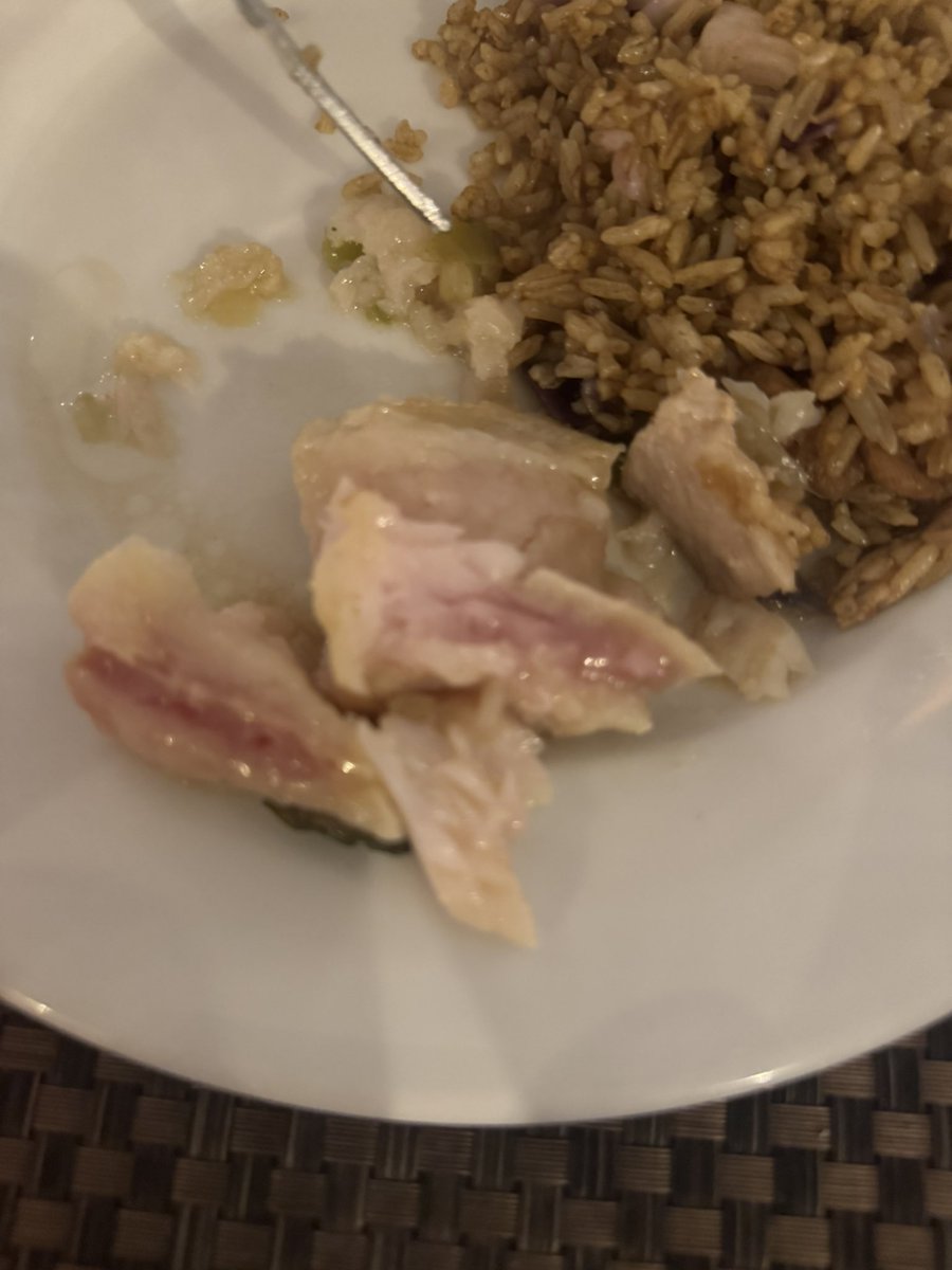 khighton22's tweet photo. @TUIUK oh and let’s not forget the food that your rep stated was good quality and upto standards. The food left out with no coverings for hours at a time. The fish that’s raw, the chicken that’s raw, the corn and broccoli half eaten from birds with mould growing on it. https://t.co/TZvUtTChoW