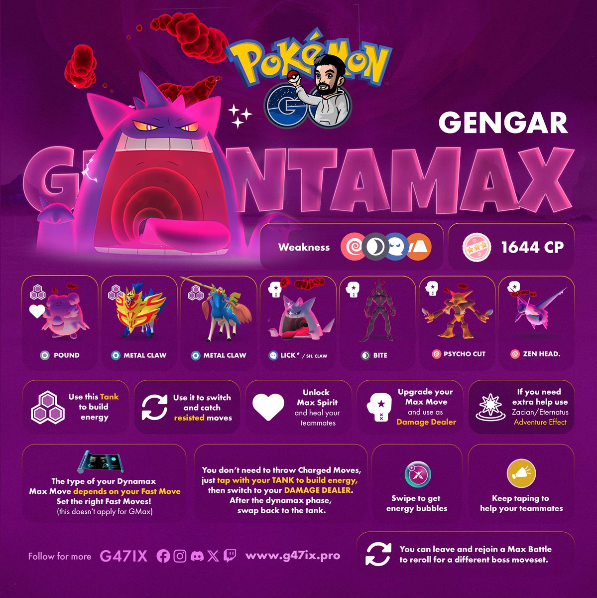 g47ix's tweet image. 🔥 GMax Charizard, Venusaur, Blastoise, and Gengar will appear at Power Spots on April 25!

✨ If you’re lucky, you may encounter a Shiny one!

#PokemonGO