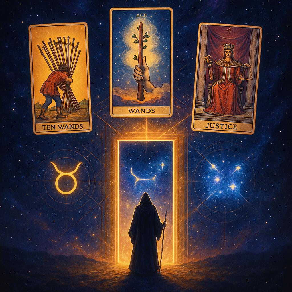 ChiefWizard411's tweet photo. 🔮 A TAROT READING FOR THE THRESHOLD
Three Cards. One Moment. The Revolution Begins Tonight.

Before we talk about the sky, let us listen to the cards.

I drew three cards for this exact moment — not for a person, but for a moment in time. For the collective crossing. For the threshold humanity is standing on right now, tonight, April 24th, 2026, with Uranus trembling at the final degree of Taurus and the gates of Gemini swinging open.

The cards responded with unusual clarity.

—

CARD ONE: Ten of Wands — Upright
What Is Completing. What We Have Been Carrying.

The Ten of Wands shows a figure bent under an enormous bundle of staves — ten of them — almost staggering forward, face obscured, body hunched, arms full. The destination is visible in the distance. A village. A home. A finish line.

The card is not about failure. It is about a burden that was necessary — and is now nearly complete.

Look at where Uranus is tonight: 29 degrees, 51 minutes of Taurus. The anaretic degree. The final, pressure-soaked degree before a planet changes signs. If there was ever a celestial image of the Ten of Wands, it is a slow-moving planet at the 29th degree — carrying all the lessons of seven years through a sign, staggering toward completion, nearly there, not yet released.

Uranus has been in Taurus since 2018. Eight years of disruption in the realm of material reality: the financial system, the economy, the land, the body, food security, property, the definition of value itself. Crypto exploded and crashed and evolved. Supply chains broke. Inflation surged. The physical world shook. People lost homes and rebuilt them. People lost old ideas of security and had to find new ground.

That was the bundle. That was the weight.

The Ten of Wands says: the figure is almost home. You can put this down soon.

Spiritually, this card asks — what have you been carrying that was never yours to hold permanently? What belief about security, money, value, or material survival has been a burden instead of a foundation? What did Uranus spend eight years trying to shake loose from your grip?

The 29th degree is the moment of final reckoning with that weight.

You are not dropping it yet. But the door is in sight.

—

CARD TWO: Ace of Wands — Upright
What Is Igniting. The New Fire. The Spark at the Threshold.

The Ace of Wands is pure creative fire. A disembodied hand emerging from cloud, holding a single living staff — green shoots still sprouting from the wood, lightning and flame suggested in the atmosphere, a castle gleaming in the distance. The invitation is absolute. The beginning has no conditions.

This is the card of the spark before the fire has a name.

It is the most "yes" card in the deck.

And it falls in the position of what is beginning — the new energy entering as Uranus crosses into Gemini tomorrow.

Wands are the suit of fire, inspiration, will, creative force, and the vital life spirit that animates action. They are the element of the entrepreneur, the artist, the initiator, the one who says "I will make this thing" before they know exactly how.

Uranus in Gemini arriving as the Ace of Wands is not subtle. The universe is not suggesting a gradual evolution. It is offering a lit match.

If you have been waiting for permission to begin something — this card is the permission. If you have been nursing an idea that felt too strange, too bold, too ahead of its time — this card says the time has arrived.

The Ace of Wands does not ask you to have a business plan. It asks you to light the fire.

—

CARD THREE: Justice — Upright
What Governs the Path Forward. The Cosmic Reckoning.

Justice sits enthroned between two stone pillars. Sword raised in the right hand, scales held level in the left. Eyes open, direct, unsparing.

This is not blind justice. This is clear-eyed accountability.

Because here is what Justice is saying in the context of Uranus in Gemini, of AI, of the twin mind, of the information revolution we are entering:

This will be weighed.

Every system built on deception — it will not hold. Every communication weaponized to manipulate — it will not hold. The scales of Justice do not respond to algorithms or marketing. They respond to alignment.

But hear the other side:

Every authentic voice — it will rise. Every person who chooses truth over performance — they will find their audience. Every creator who builds from genuine value, genuine service, genuine soul — the scales tip in their direction.

Where are you in relation to these scales?

Are you a builder of truth, or a consumer of noise?

Justice is not asking to shame you. It is asking because the next seven years will answer — in your life, in the collective, and in the permanent record of what this species chose to do at the crossroads of the mind.

—

SYNTHESIS: Ten of Wands → Ace of Wands → Justice.

Completion → Ignition → Reckoning.

The old burden is nearly set down. A new fire is being handed directly to you. And the cosmic scales are watching what you do with it.

The weight you have been carrying belongs to an era that ends tonight.
The spark in your hands belongs to an era that begins tomorrow.

Choose consciously. Create truthfully. Lead with the soul.

—

Read the full astrology breakdown — what Uranus in Gemini means for humanity, the AI revolution, and the next 7 years:
https://t.co/5dps9Fk2XA
