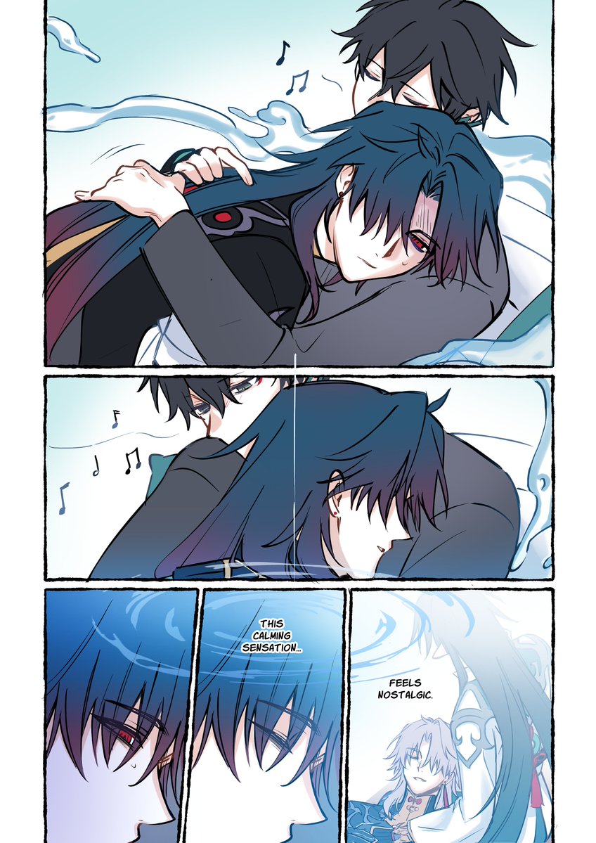 thinking about when blade's mara flares that danheng would hug him while humming vidyadhara's lullaby 🥹
#renheng