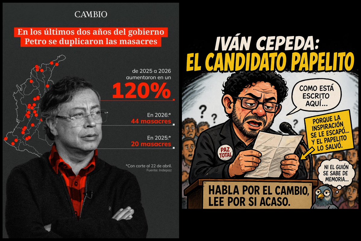 El intelectual y aplomado candidato de la Guerrilla,  resultó ser un candidato de papel... 😰🤌🦍🦍🦍