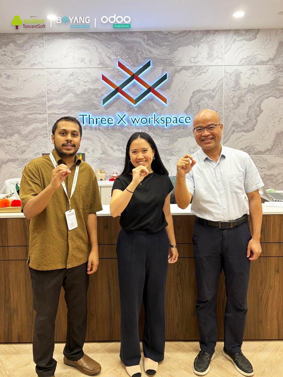 BYCSHK's tweet photo. Just had a productive discussion meeting with our Odoo Partner Manager, Alesha, at our PJ office as we mapped out the #Boyang X @Odoo collaboration roadmap and kicked off Q2 of 2026 with bigger energy and fresh ideas! https://t.co/9dphrlRyUv