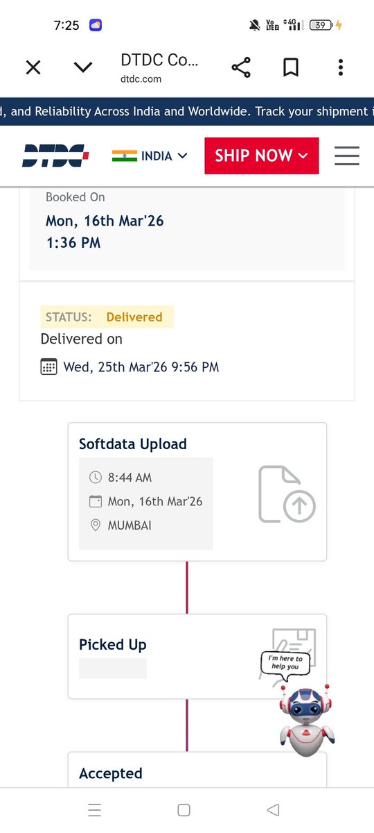 i_saheen's tweet photo. @DTDCIndia DTDC is a fraud! They stole my gift box with their partners. Stealing seems to be their business. Many innocent people are being cheated. Total thieves! 😡
@DTDC_India @BlueDart_ @Delhivery @XpressBees @IndiaPostOffice @ConsumerCourtIn https://t.co/NXAdBUbGRr
