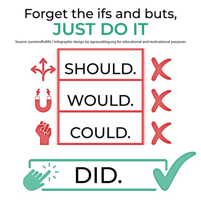 NewsEdgetech's tweet photo. Don't waste your time with the ifs and buts, life is too short to regret your missed actions. Start now!

Infographic rt @lindagrass0 #Motivation #Business #PersonalGrowth https://t.co/QWRiAuPkGo