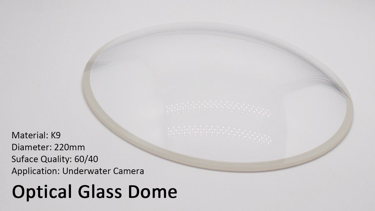 VY_CherYue's tweet image. K9 Optical Glass Dome Lens High Precision Transparent Glass Hemisphere for Optical Instruments
✅Material: K9
✅OD:220mm
✅Surface quality: 60-40
✅vyoptics.com/portfolio/k9-o…
💌Email: cher@vyoptics.com
💌Whatsapp: 86-15948086761
💌Wechat: VY15948086761
#glass #lens #optical #dome