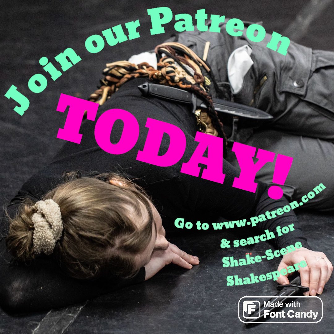 shakescenery's tweet image. Want to be in on the #Shakespeare from #cuesonly #liveperformance fun? Join our Patreon today &amp;amp; join our #theatre family! #Shakespeare2026

Go to patreon.com &amp;amp; search for Shake-Scene Shakespeare 

#foryoupage #viral
