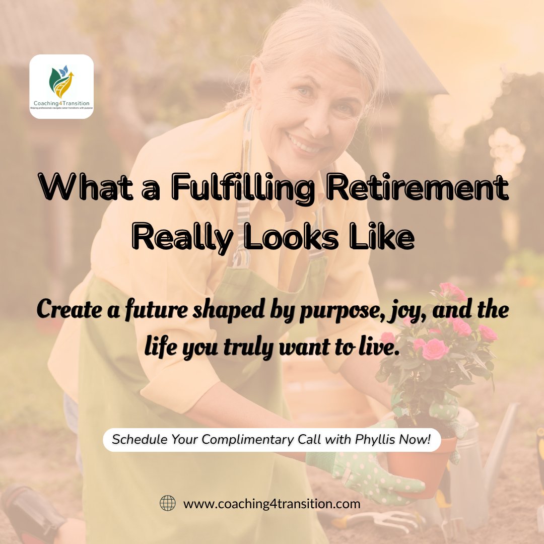 Coach_Phyllis's tweet image. Retirement is more than money. It’s purpose, connection, and freedom to live your way. This chapter can be your most meaningful yet. Ready to explore your vision? 📞 Call: forms.gle/KjfjMJ33CB2WAh…

 #Retirement #Purpose #Coaching #NextChapter #Growth