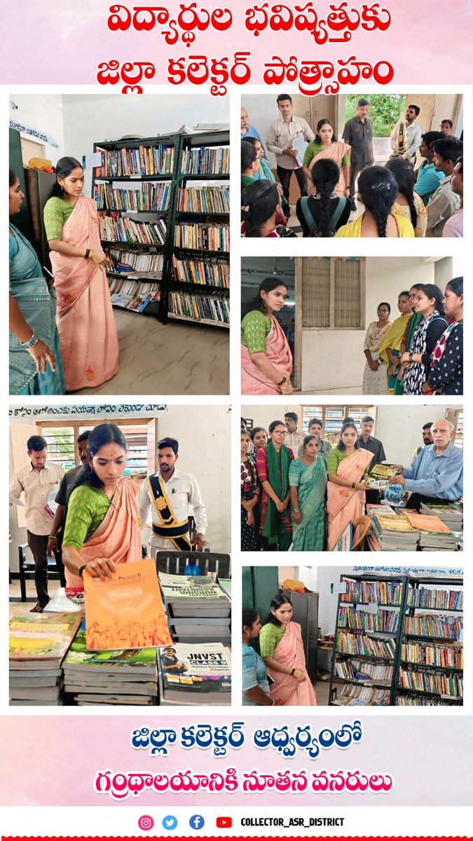 ASRDistrict's tweet photo. 📚 Collector’s initiative boosts library facilities 👏
CSR support helped provide chairs, books, a computer &amp; racks to Paderu Branch Library, enhancing learning resources for students.
A big step for tribal education 💡
#ASRDistrict #Paderu #CSR #LibraryDevelopment #EducationTax https://t.co/BOTihsuAxs