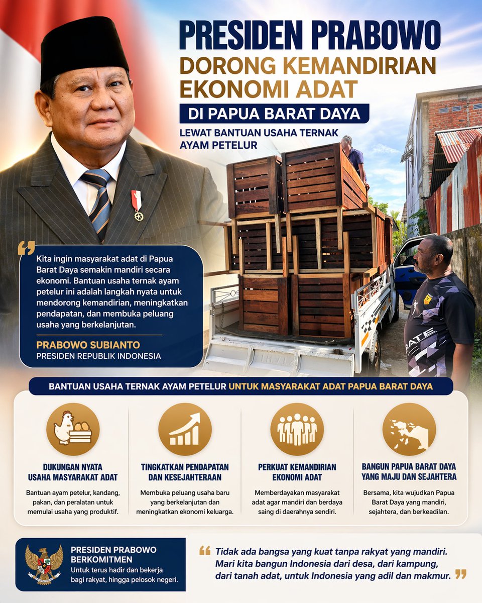 siputterbang62's tweet photo. Presiden Prabowo dorong kemandirian ekonomi adat https://t.co/j2KTzOTzMO