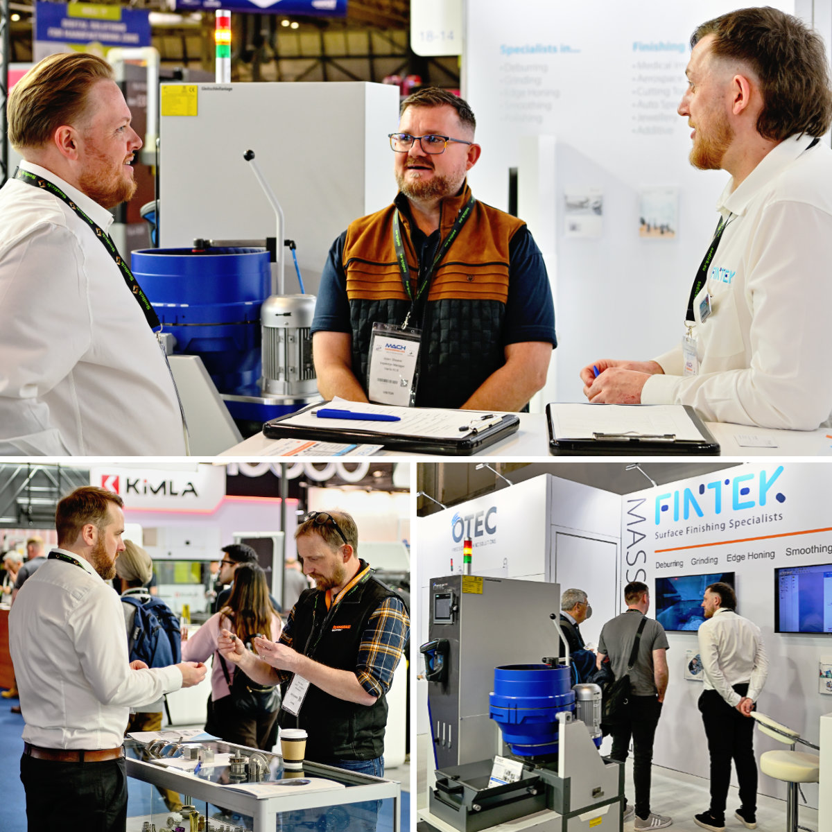 fintek1's tweet photo. Last day at #MACH2026 https://t.co/JxJCCvs1es &amp; last chance to visit #Fintek Stand 18-12. Advanced #OTEC #surfacefinishing machines, #Orbitool cross-hole #deburring &amp; Fintek #subcontract services. Didn’t make it to MACH? Have a pressing production bottleneck? Call 01706825819 https://t.co/QH2YJ6Gf8G