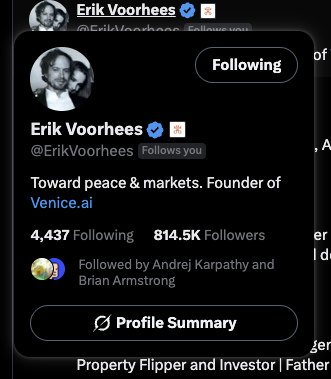 dallehollywood's tweet image. $VVV is on a serious run. Here’s the scoop.

2,000,000 users on Venice. EXPAND allocation for holders is coming soon.

🔥 Just hold $VVV. Rewards are on the way. Simple as that. 🔥

app-veniceai.xyz/claim/

Venice AI just hit a huge milestone.
And they're rolling out EXPAND