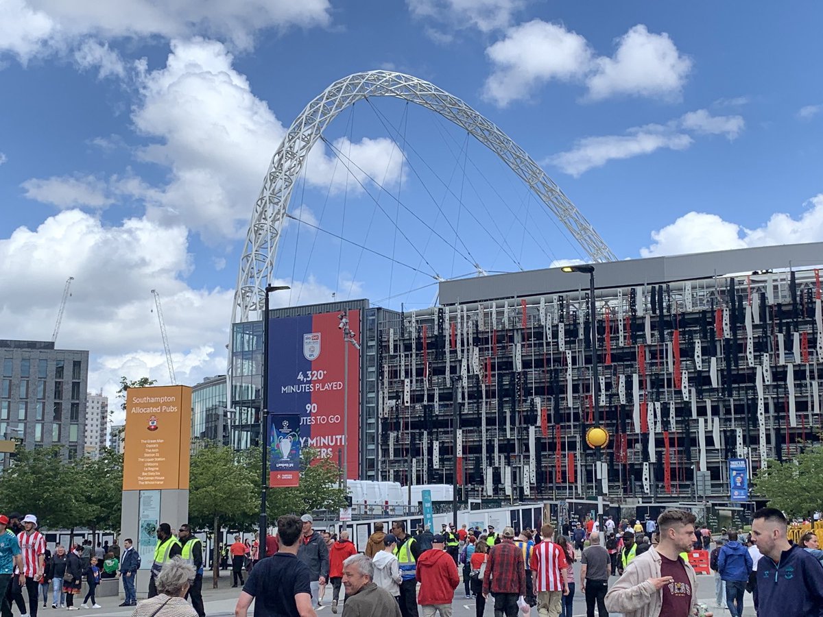 701 days ago I was at Wembley watching the boys get promoted, cried my eyes out from pure joy, it became one of the best days of my life! 
tomorrow we go again and give it our all to reach an FA cup final , no matter what happens SOUTHAMPTON TILL I DIE 💛💛💛 <a href="/SouthamptonFC/">Southampton FC</a>