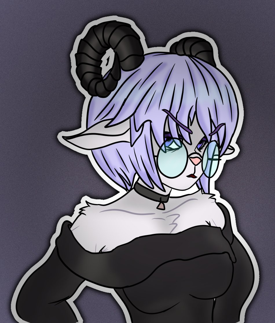 RovenMakes's tweet photo. drew @sozokuu goat oc because yeah https://t.co/J25bznbN8u