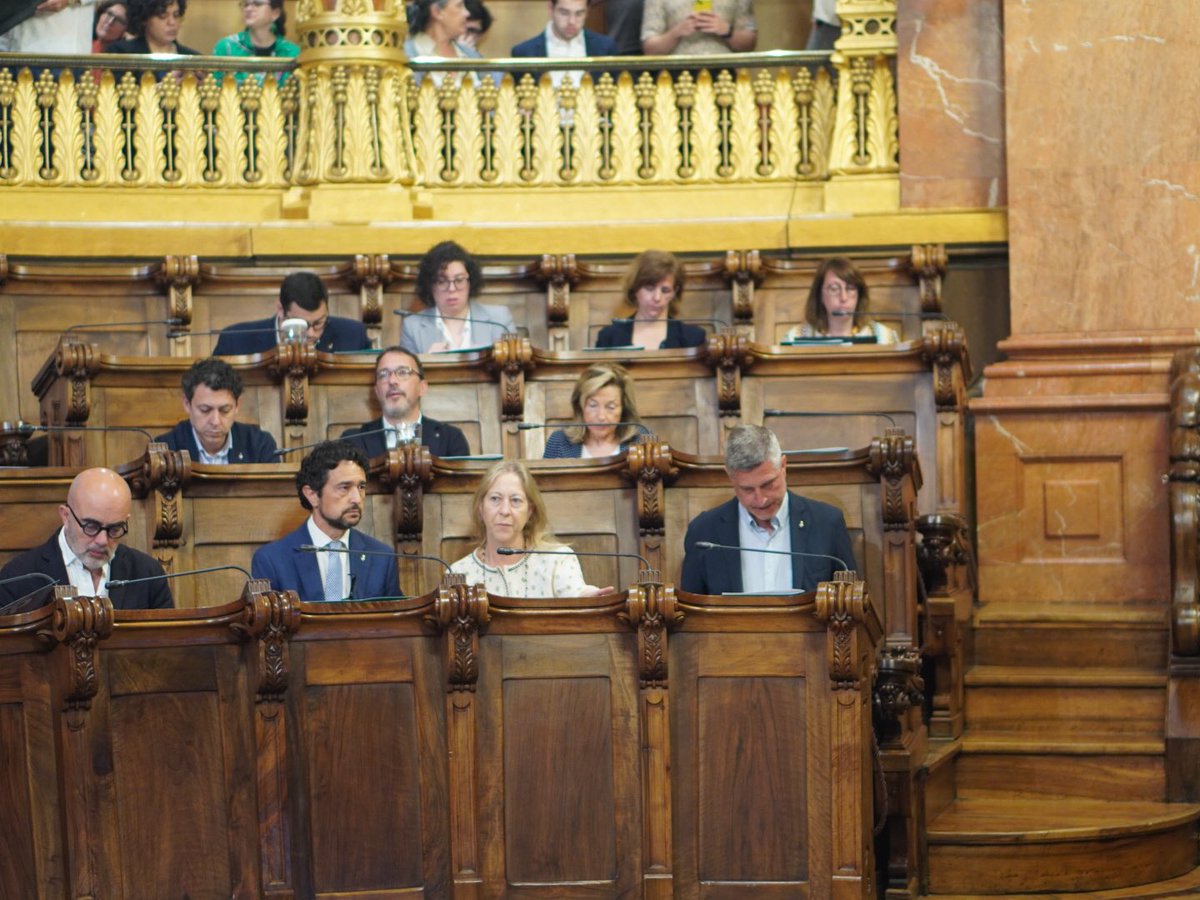 Junts_BCN's tweet image. ↔️ Comença el #PleBCN del mes d’abril amb els regidors de Junts per #Barcelona.

Parlarem de les bandes juvenils, del camp Narcís Sala de la @uesantandreu i dels infants i adolescents amb discapacitat de la ciutat.

🙌🏻 Impulsem mesures necessàries i útils per la ciutadania.