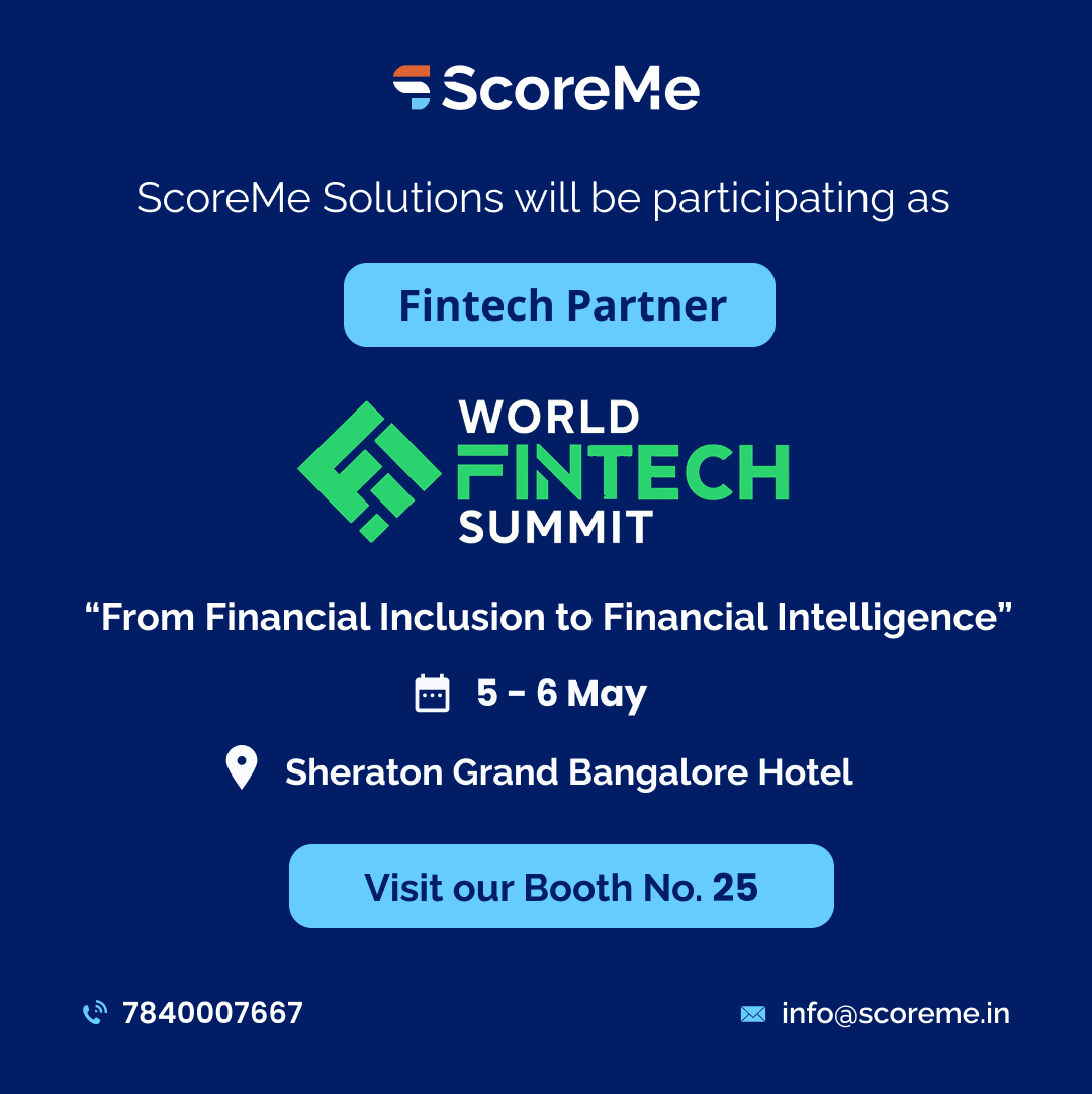 ScoremeSolution's tweet image. Financial inclusion built the base. Financial intelligence will define what comes next.

At World Fintech Summit 2026, ScoreMe Solutions joins as Fintech Partner—exploring how AI &amp;amp; data are reshaping lending.

5–6 May Sheraton Grand Bangalore—Booth 25

#digitallending #aifinance